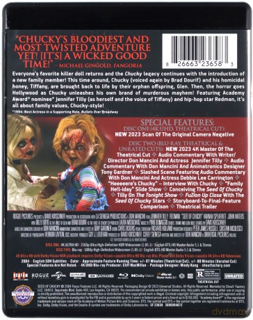 Seed of Chucky (Laleczka Chucky: Następne pokolenie) [Blu-Ray 4K]+[Blu-Ray]