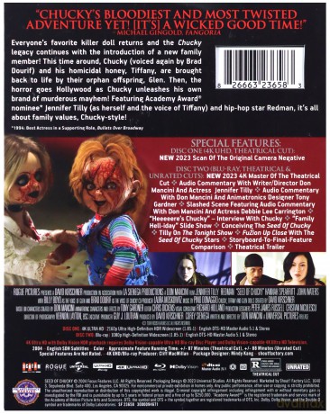 Seed of Chucky (Laleczka Chucky: Następne pokolenie) [Blu-Ray 4K]+[Blu-Ray]