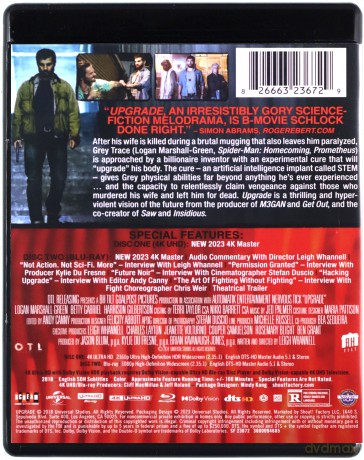 Upgrade (Ulepszenie) [Blu-Ray 4K]+[Blu-Ray]