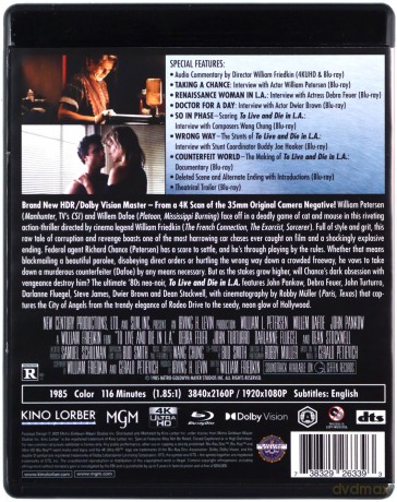 To Live and Die in L.A. (Żyć i umrzeć w Los Angeles) [Blu-Ray 4K]+[Blu-Ray]
