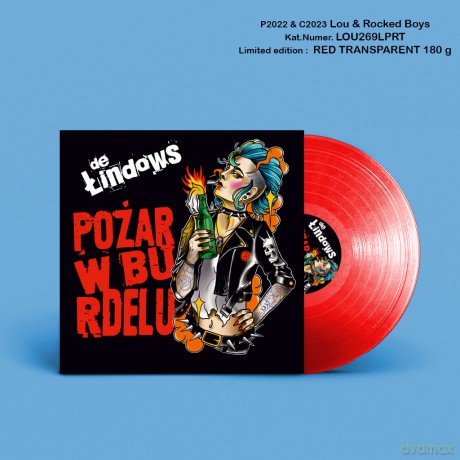 de Łindows: Pożar w Burdelu (Red Transparent) [Winyl]