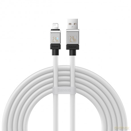 Baseus kabel CoolPlay USB - Lightning 2m 2,4A biały