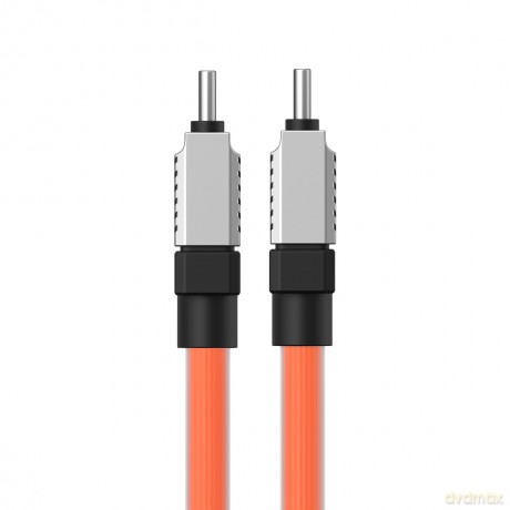 Baseus kabel CoolPlay USB-C - USB-C 1m 100W pomarańczowy