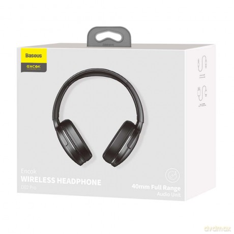 Baseus słuchawki nauszne bluetooth Encok D02 Pro czarne