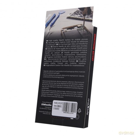 Bateria Maxlife do LG K10 2017 M250N 2300mAh