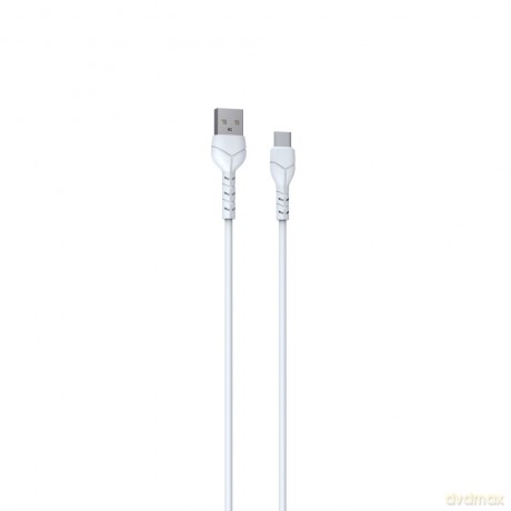 Devia kabel Kintone USB - USB-C 1,0 m 2,1A biały