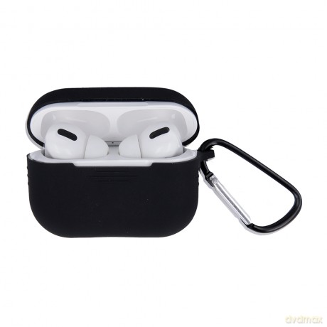 Etui do Airpods 3 czarne z haczykiem