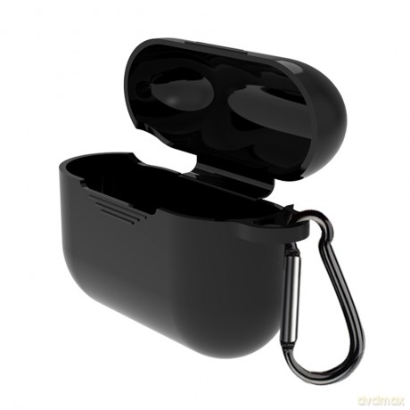 Etui do Airpods 3 czarne z haczykiem