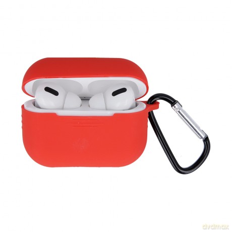 Etui do Airpods Pro 2 czerwone z haczykiem