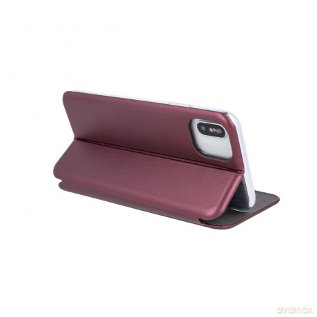 Etui Smart Diva do Oppo A17 burgundowe
