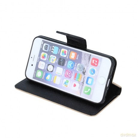 Etui Smart Fancy do Oppo A17 złoto-czarne
