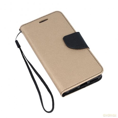 Etui Smart Fancy do Oppo A17 złoto-czarne