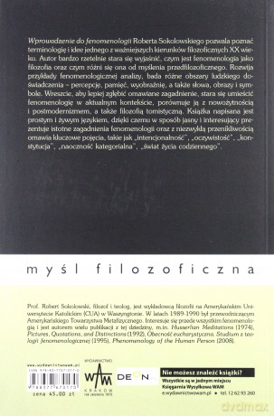 Wprowadzenie Do Fenomenologii  -  Robert Sokolowski [KSIĄŻKA]