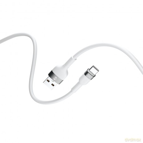 Forever kabel Flexible USB - USB-C 1,0 m 3A biały