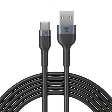 Forever kabel Flexible USB - USB-C 1,0 m 3A czarny