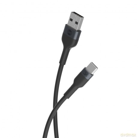 Forever kabel Flexible USB - USB-C 1,0 m 3A czarny