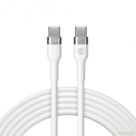 Forever kabel Flexible USB-C - USB-C 2,0 m 60W biały