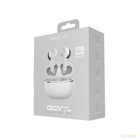 Forever słuchawki Bluetooth ANC TWE-210 Earp z etui ładującym biały