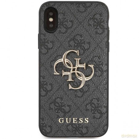 Guess etui do iPhone X GUHCPX4GMGGR szare book case 4G Big Metal Logo