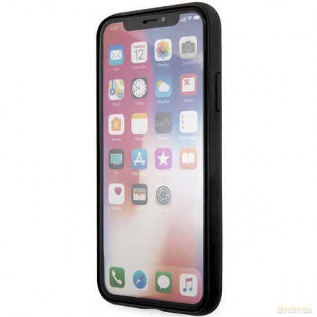 Guess etui do iPhone X GUHCPX4GMGGR szare book case 4G Big Metal Logo