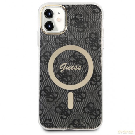 Guess nakładka do iPhone 11 GUHMN61H4STK czarna hardcase Magsafe IML 4G