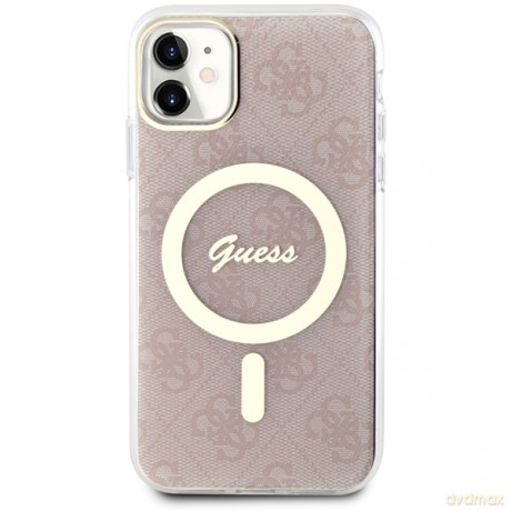 Guess nakładka do iPhone 11 GUHMN61H4STP różowa hardcase Magsafe IML 4G