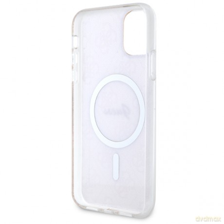 Guess nakładka do iPhone 11 GUHMN61H4STP różowa hardcase Magsafe IML 4G