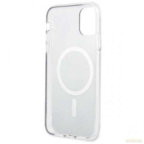 Guess nakładka do iPhone 11 GUHMN61H4STW brązowa hardcase Magsafe IML 4G