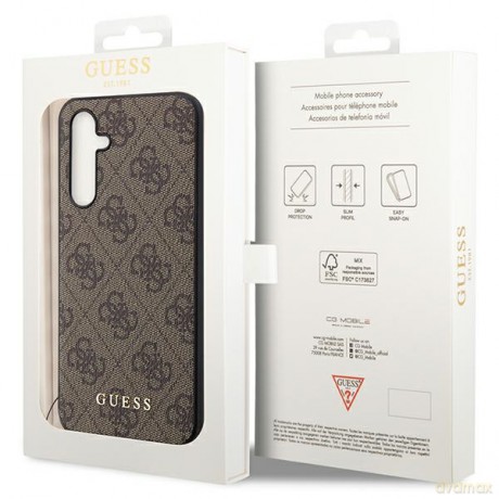 Guess nakładka do Samsung Galaxy A54 5G GUHCSA54GF4GBR brązowa hardcase 4G Charms Collection