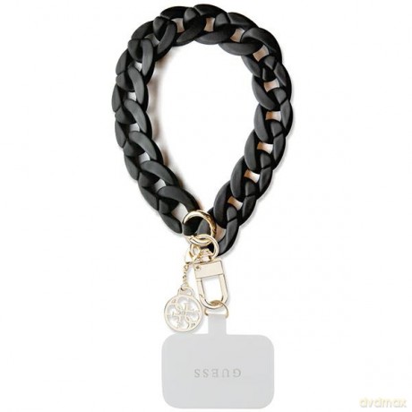 Guess pasek GUOUCBMC4MK czarny HDSP Large Chain Acrylic 4G Charm