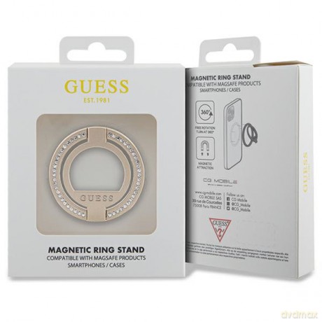 Guess podstawka GUMRSALDGD Ringstand Rhinestones złota