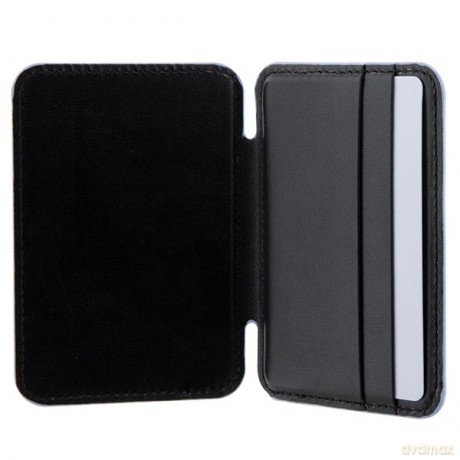 Guess portfel GUWMSHGCFSEB niebieski Wallet Cardslot Stand Gcube Stripe Magsafe