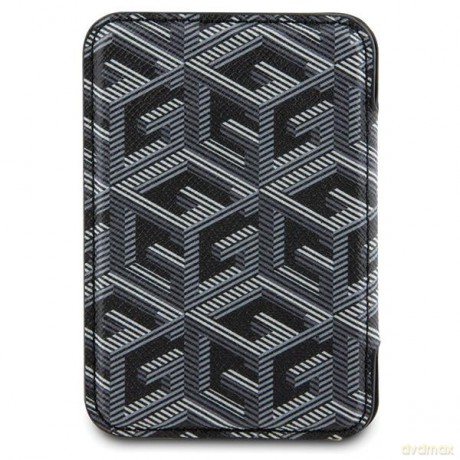 Guess portfel GUWMSHGCFSEK czarny Wallet Cardslot Stand Gcube Stripe Magsafe