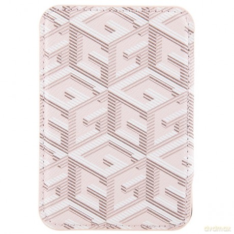 Guess portfel GUWMSHGCFSEP różowy Wallet Cardslot Stand Gcube Stripe Magsafe