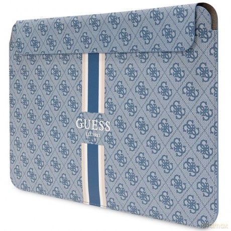 Guess torba na laptop GUCS14P4RPSB niebieska Sleeve 4G Stripes