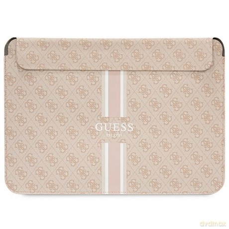 Guess torba na laptop GUCS14P4RPSP różowa Sleeve 4G Stripes
