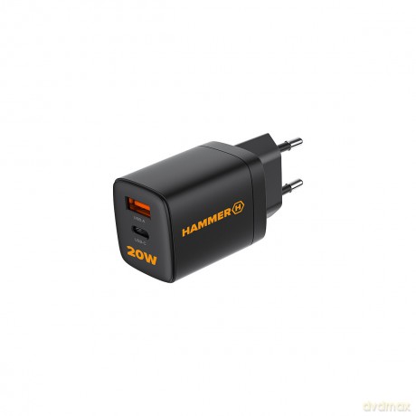 Hammer ładowarka sieciowa RapidCharger Duo USB-A - USB-C PD 20W