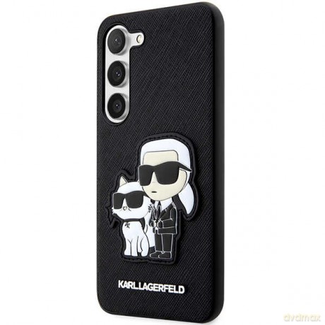 Karl Lagefeld nakładka do Samsung Galaxy S23 Plus KLHCS23MSANKCPK czarna HC Saffiano Karl&Choupette NFT