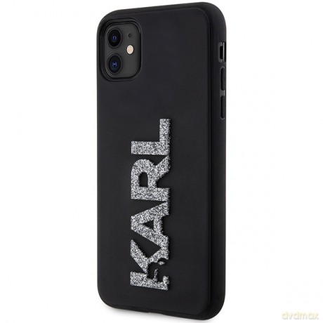 Karl Lagerfeld nakładka do iPhone 11 KLHCN613DMBKCK czarna HC 3D Logo Glitter
