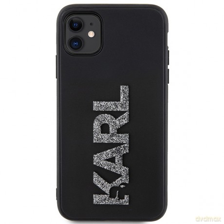 Karl Lagerfeld nakładka do iPhone 11 KLHCN613DMBKCK czarna HC 3D Logo Glitter