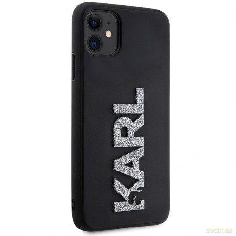 Karl Lagerfeld nakładka do iPhone 11 KLHCN613DMBKCK czarna HC 3D Logo Glitter