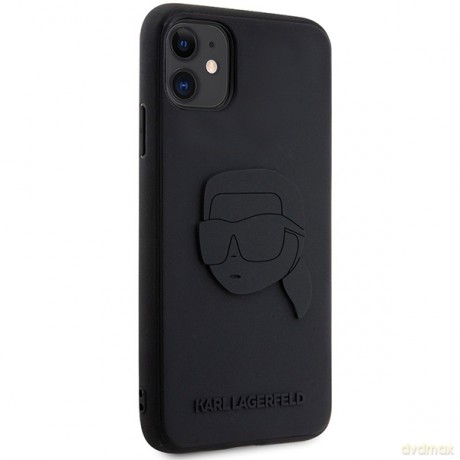Karl Lagerfeld nakładka do iPhone 11 KLHCN613DRKNK czarna 3D Rubber Case Karl Head