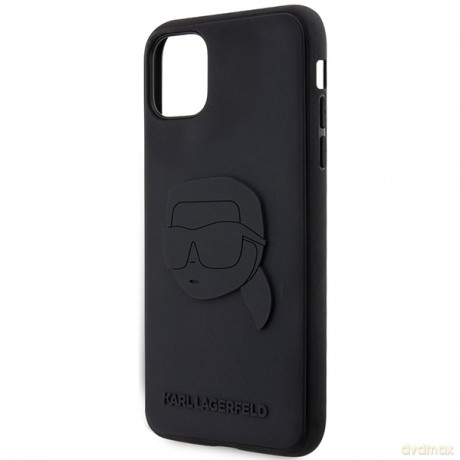 Karl Lagerfeld nakładka do iPhone 11 KLHCN613DRKNK czarna 3D Rubber Case Karl Head