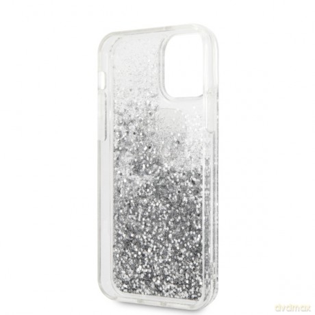Karl Lagerfeld nakładka do iPhone 11 KLHCN61KCGLSL srebrne hard case Glitter Karl&Choupette