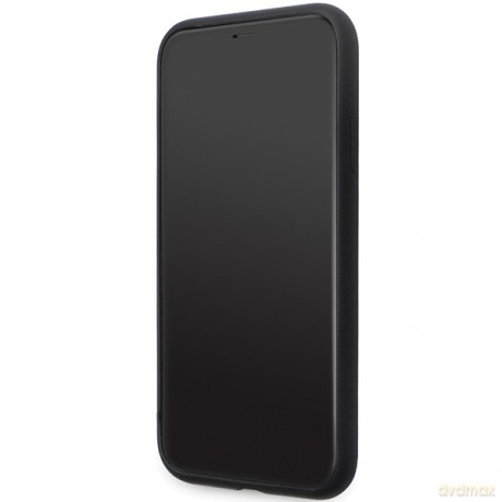 Karl Lagerfeld nakładka do iPhone 11 KLHCN61SMHKNPK czarna HC Silicone Ikonik Metal Pin