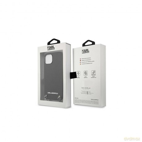 Karl Lagerfeld nakładka do iPhone 13 KLHCP13MPMK czarna hard case Chain Logo