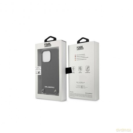 Karl Lagerfeld nakładka do iPhone 13 Pro Max KLHCP13XPMK czarna hard case Chain Logo