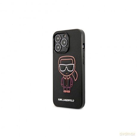 Karl Lagerfeld nakładka do iPhone 13 Pro Max KLHCP13XTUOK czarna hard case Iconic Logo