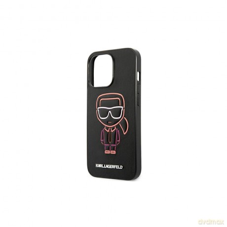Karl Lagerfeld nakładka do iPhone 13 Pro Max KLHCP13XTUOK czarna hard case Iconic Logo