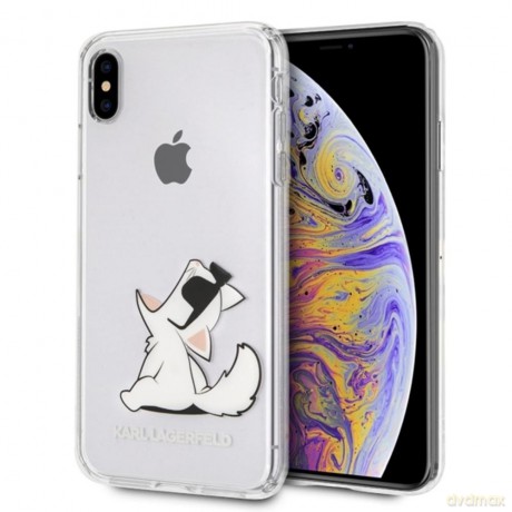 Karl Lagerfeld nakładka do iPhone XS Max KLHCI65CFNRC przeźroczysty hard case Choupette Fun